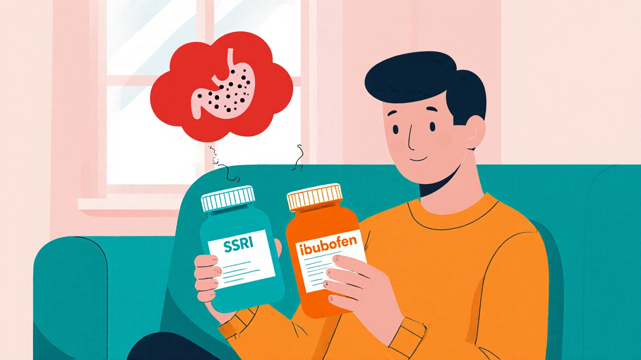 SSRIs + NSAIDs: How to Cut GI Bleeding Risk