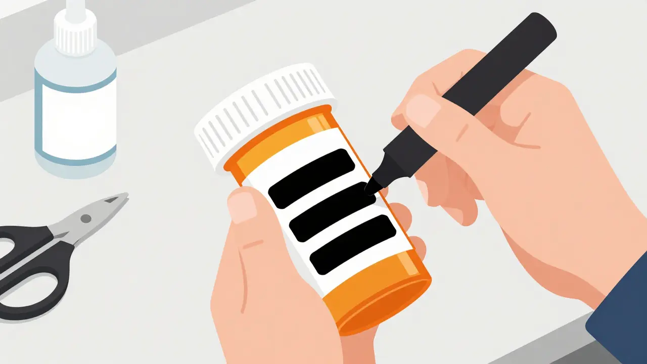 How to Disable Personal Information on Medication Bottles to Prevent Identity Theft