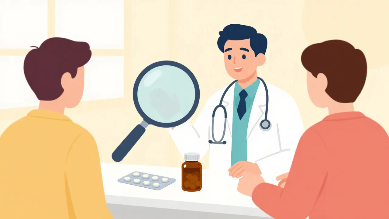 Doctor consulting with patient about supplement interactions