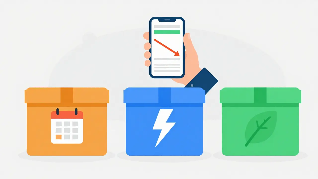 Illustration of online pharmacy delivery options and cost savings