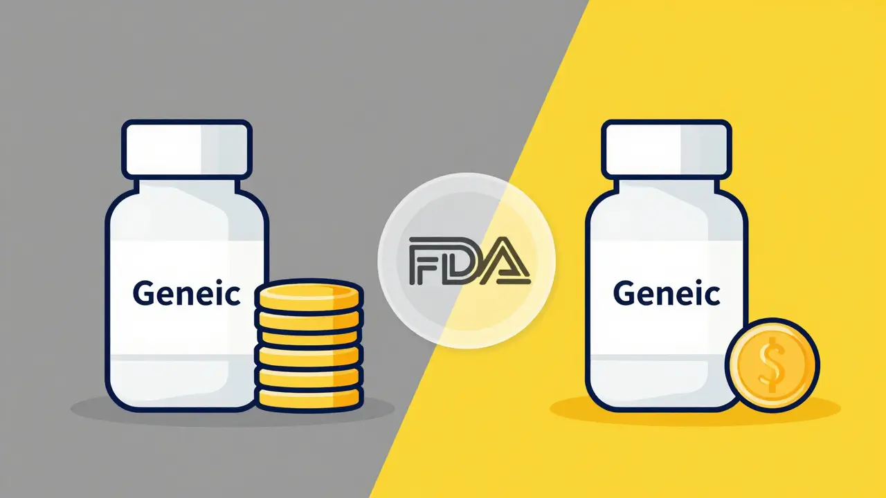 Comparison of expensive brand vs cheap generic pills