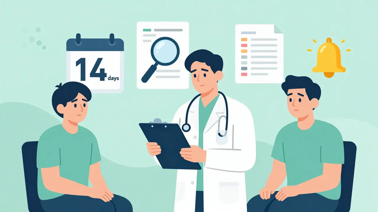Doctor and patient discussing medication safety strategies